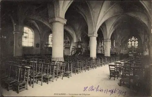 Ak Jouarre Seine et Marne, Interieur de l'Eglise