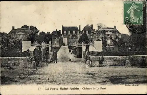 Ak La Ferté Saint Aubin Loiret, Château de la Ferté