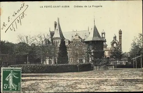 Ak La Ferté Saint Aubin Loiret, Château de la Frogerie