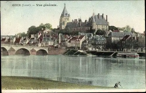 Ak Gien Loiret, Vue générale