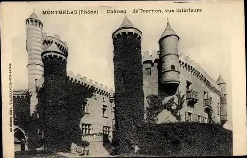 Ak Montmelas Rhône, Château de Tournon