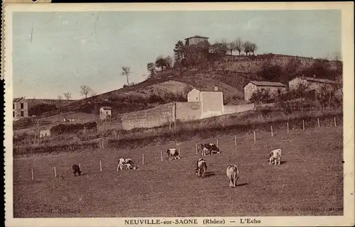 Ak Neuville sur Saone Rhône, L'Echo