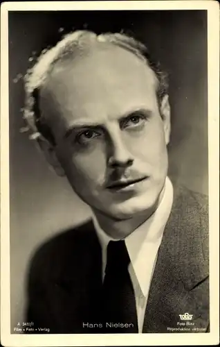 Ak Schauspieler Hans Nielsen, Portrait