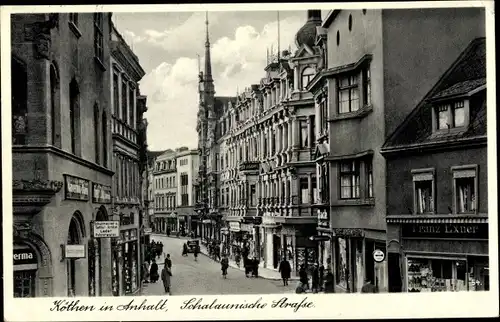 Ak Köthen in Anhalt, Schalaunische Straße