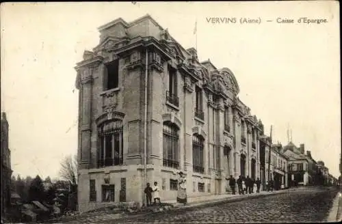 Ak Vervins Aisne, Caisse d'Epargne