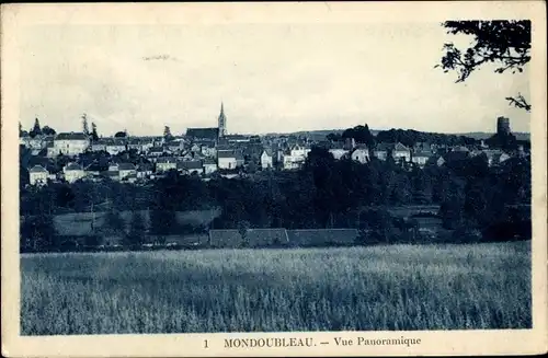 Ak Mondoubleau Loir et Cher, Vue panoramique