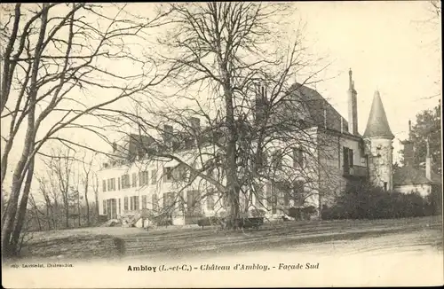 Ak Ambloy Loir et Cher, Le chateau, Facade Sud