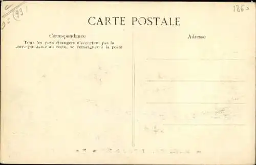 Ak Montfermeil Seine Saint Denis, La Descente des Coudreaux, Maison Roblot, tour, velos