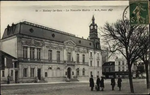 Ak Noisy le Sec Seine Saint Denis, La Nouvelle Mairie