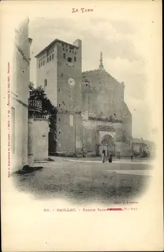 Ak Gaillac Tarn, Eglise Saint Michel, Kirche