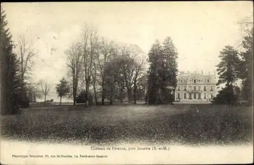 Ak Jouarre Seine et Marne, Chateau de Pereuse