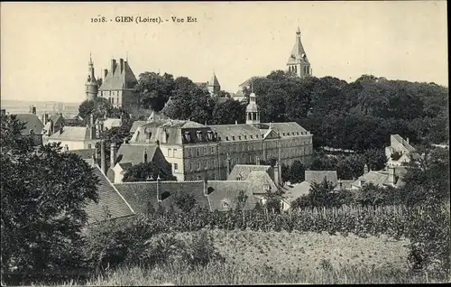 Ak Gien Loiret, Vue Est