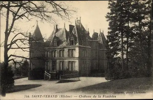 Ak Saint Verand Rhône, Château de la Flachère