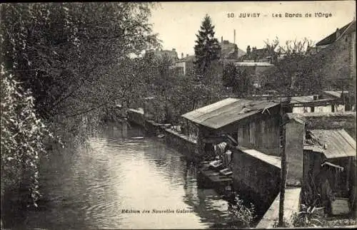 Ak Juvisy Essonne, Les Bords de l'Orge