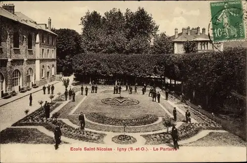 Ak Igny Essonne, École Saint Nicolas, le Parterre