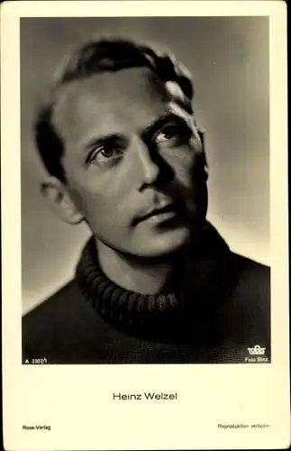 Ak Schauspieler Heinz Welzel, Portrait