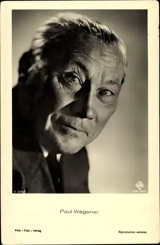 Ak Schauspieler Paul Wegener, Portrait