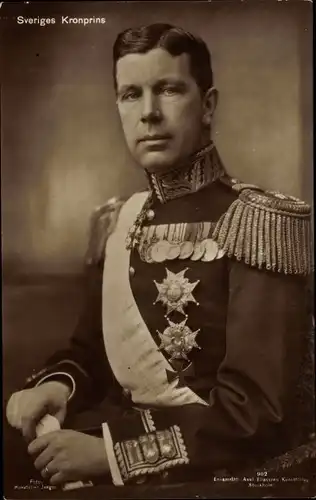 Ak König Gustav VI. Adolf von Schweden, Portrait