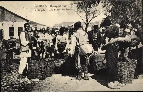 Ak Skopje Mazedonien, La Place du Bazar
