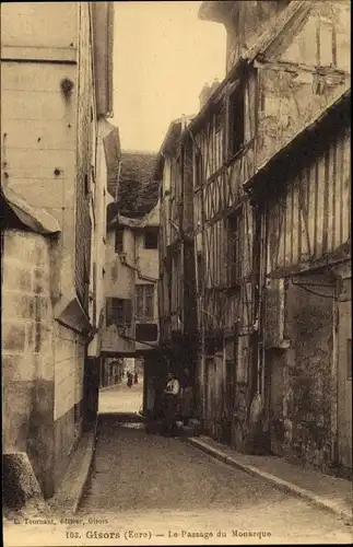 Ak Gisors Eure, Le Passage du Monarque