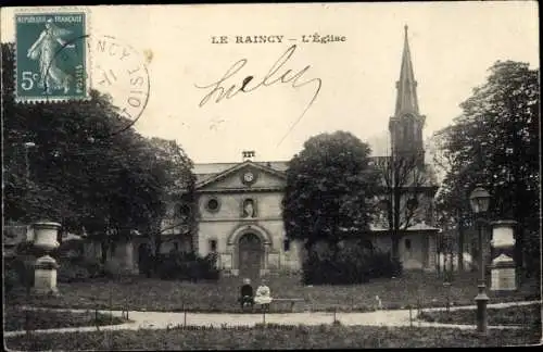 Ak Le Raincy Seine Saint Denis, Eglise