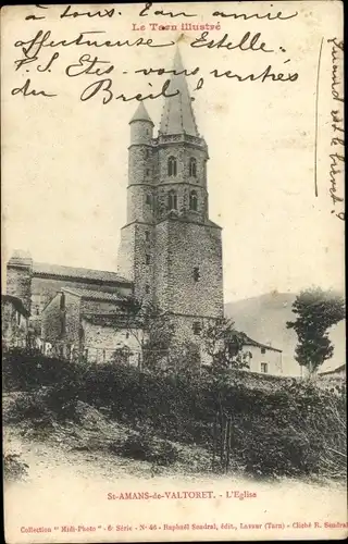 Ak St. Amans de Valtoret Tarn, L'Eglise, Kirche