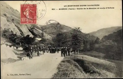 Ak Soreze Tarn, Vallée de la Mendre et route d'Arfons, Montagne Noir
