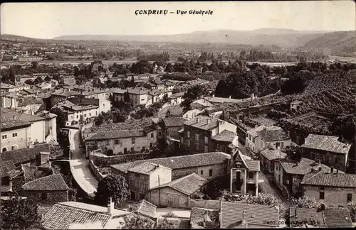 Ak Condrieu Rhône, Vue générale