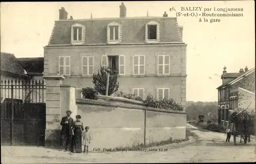 Ak Balizy Essonne, Route conduisant à la Gare