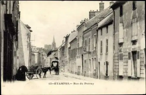 Ak Etampes Essonne, Rue du Perray