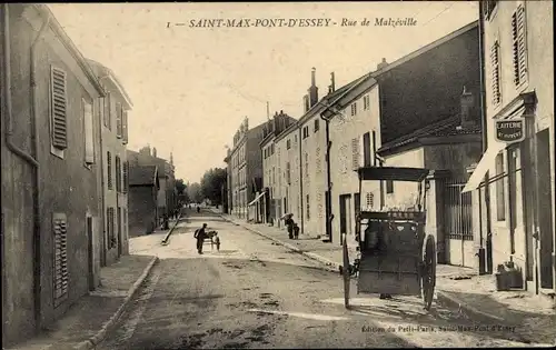 Ak Saint-Max Lothringen Meurthe et Moselle, Rue de Malzeville