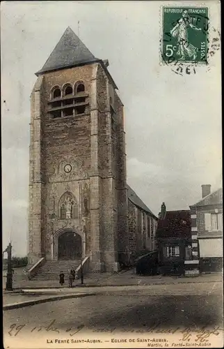 Ak La Ferté Saint Aubin Loiret, Église