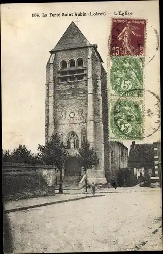 Ak La Ferté Saint Aubin Loiret, L'Église