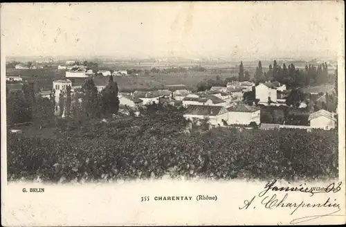 Ak Charentay Rhône, Vue générale