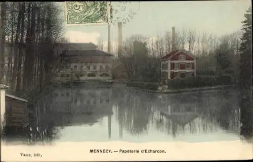 Ak Mennecy Essonne, Papeterie d'Echarcon