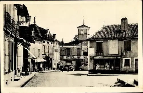 Ak Limogne Lot, Hotel de Ville