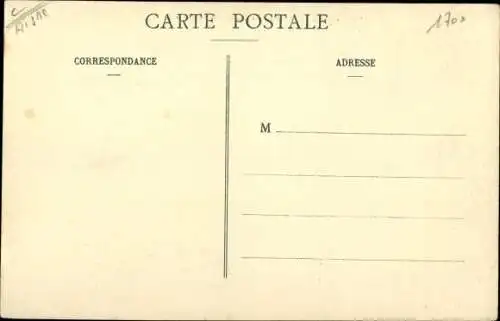 Ak La Ferte Milon Aisne, Le Château, côte sur le Parc