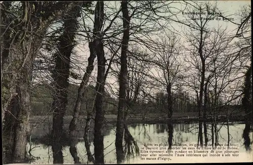 Ak Les Fosses du Soucy Calvados, Vue générale