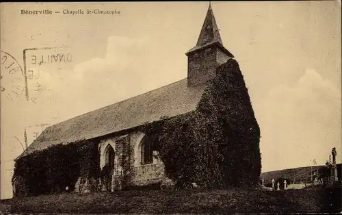 Ak Benerville Calvados, Chapelle Saint Christophe