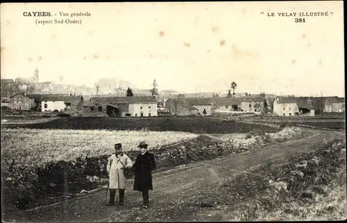 Ak Cayres Haute Loire, Vue générale