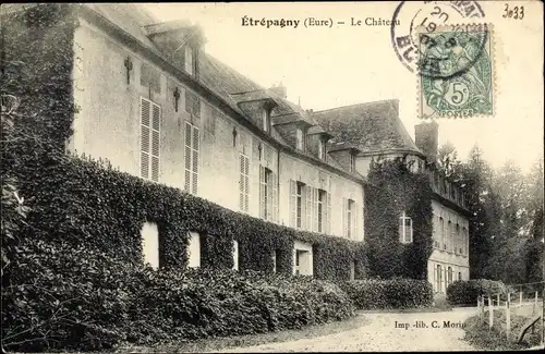 Ak Étrépagny Eure, Le Château