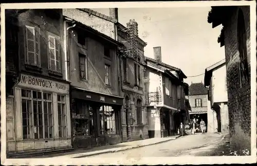 Ak Romenay Saône et Loire, Rue de la Poste