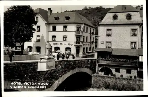 Ak Vianden Luxemburg, Hotel Victor Hugo