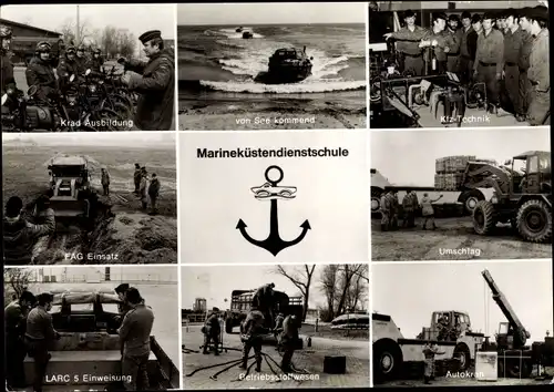 Ak Großenbrode in Ostholstein, Marineküstendienstschule, Kraftrad Ausbildung, LARC 5 Einweisung, FAG