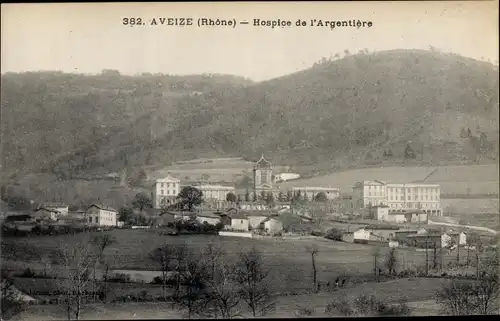 Ak Aveize Rhône, Hospice de l'Argentière