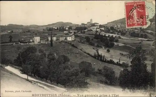 Ak Montrottier Rhône, Vue générale