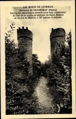 Ak Vaugneray Rhône, Château de Saint Bonnet