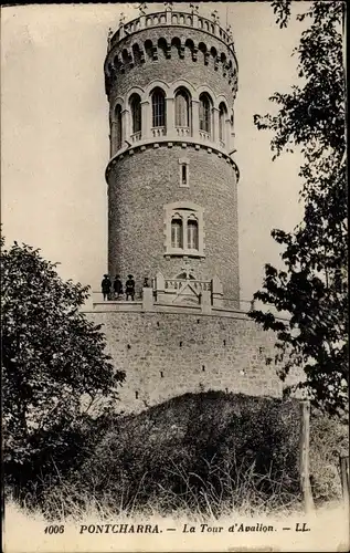 Ak Pontcharra Rhône, La Tour d'Avallon