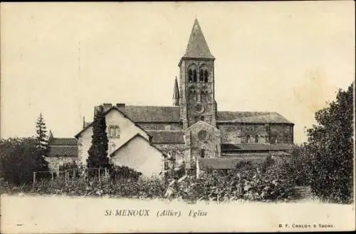 Ak Saint Menoux Allier, Eglise