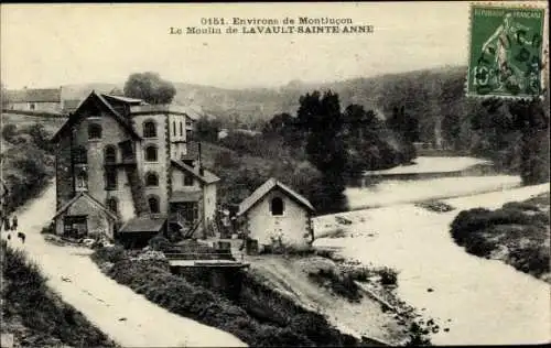 Ak Lavault Sainte Anne Allier, Moulin, bords de la riviere